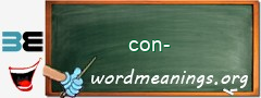 WordMeaning blackboard for con-